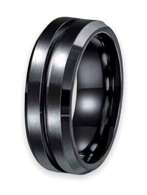 Men’s Spinner Ring Stainless Steel Fidget Jewelry Size 11